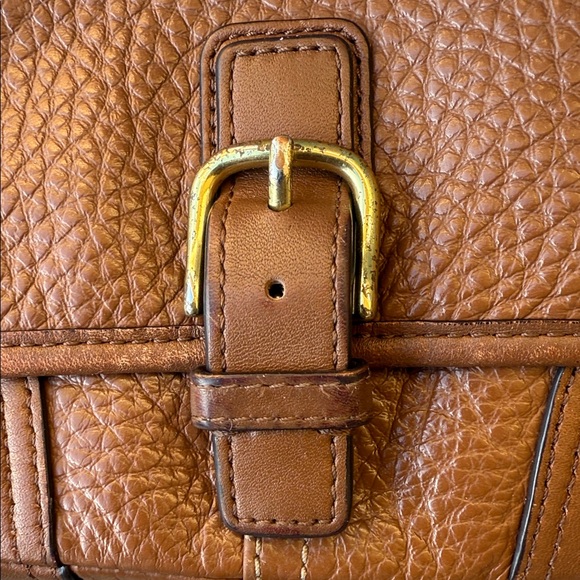 Coach Hadley w/ Brown Pebbled & Smooth Leather Crossbody Bag~ pls read! - Picture 8 of 16